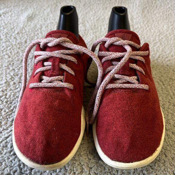 All birds Sneakers Womens 6 Red  Merino Wool Runners Low Athletic 0116NVK - Picture 2 of 9